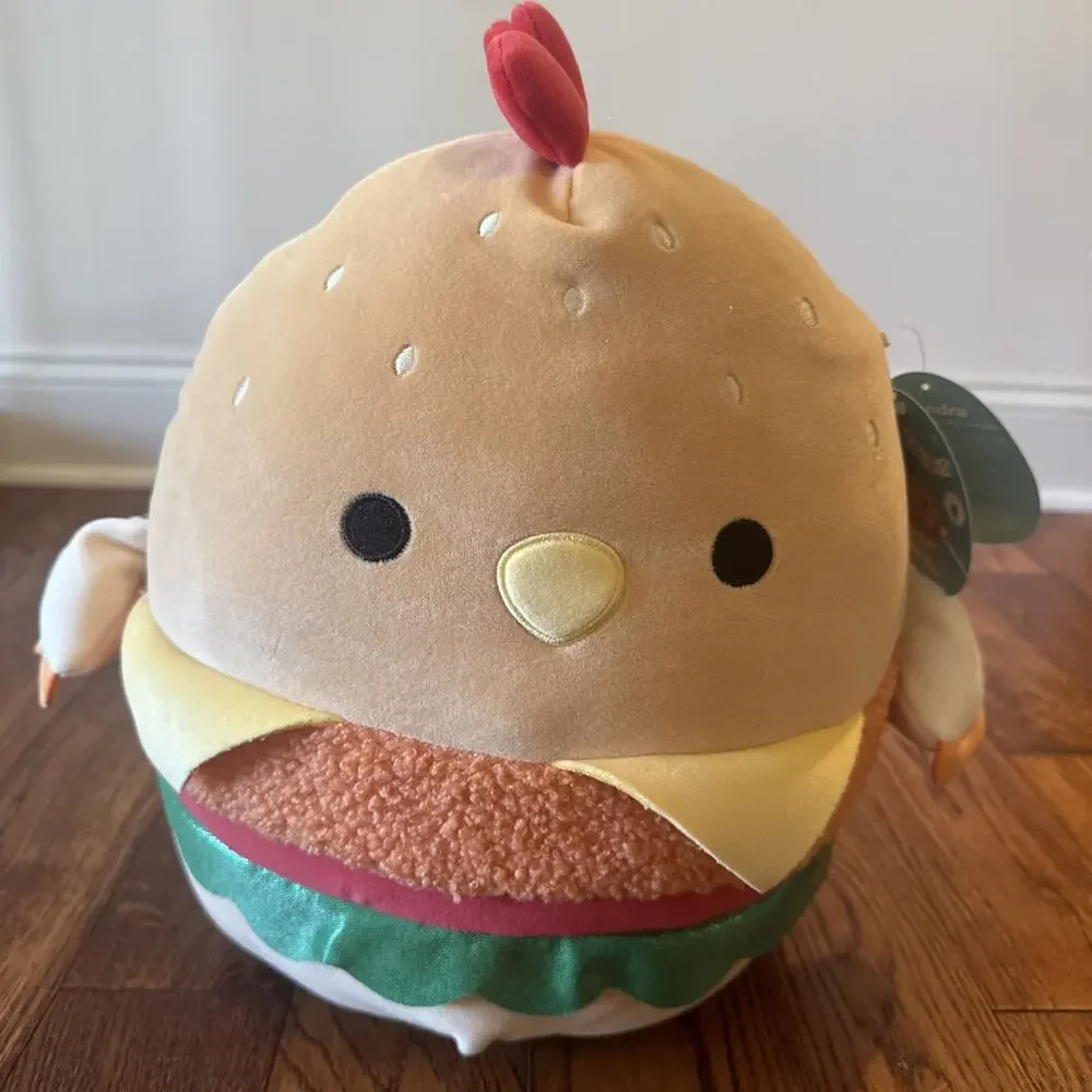 NEW Squishmallows Hendra the Chick Chicken Sandwich Plush Toy Stuffed Animal NWT